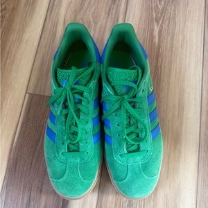 Adidas Gazelle Bold Green and Blue